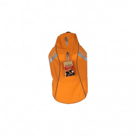Flamingo Pomi orange rain jacket for dogs 40cm