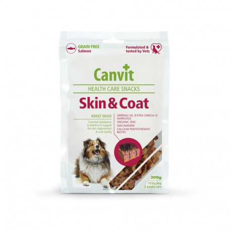 Canvit snack Skin & Coat chew treat for dogs 200g