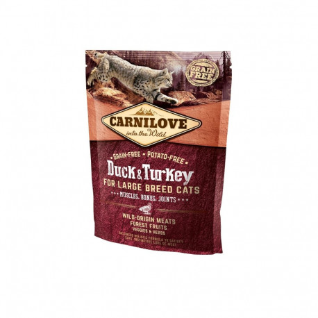 Carnilove Duck & Turkey for Large Breed cat food 400g