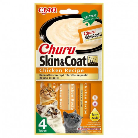 Churu Skin & Coat chicken treat for cats 4x14g