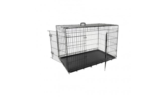 Flamingo must metallpuur Keo koerale XXL 76x120x82cm