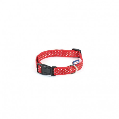 Record red polka dot collar S 1.6x30-45cm