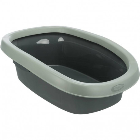 Cat litterbox Be Eco Carlo, with rim, 38 × 17 × 58 cm, anthracite/grey-green