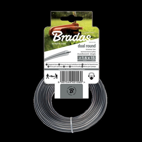 Trimmer line RIPPER DUAL, round 2,0mm x 100m - card
