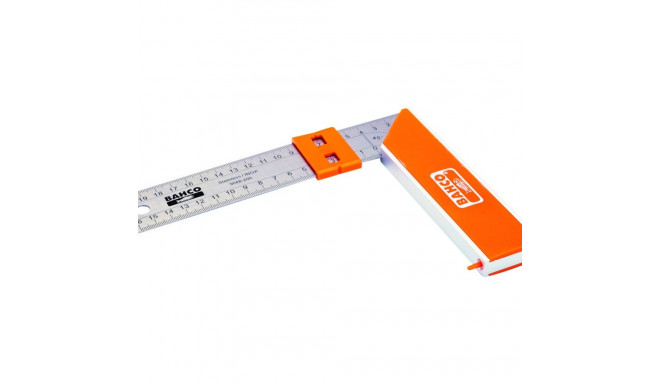 Carpenters square 250mm with sliding marker