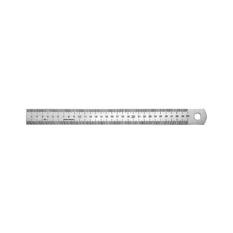 Ruler 1000x30x1,0mm stainless type 498