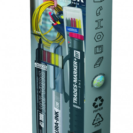 TRADES-MARKER+ DRY 2IN1 - RETAIL PACK ELEC´PACK