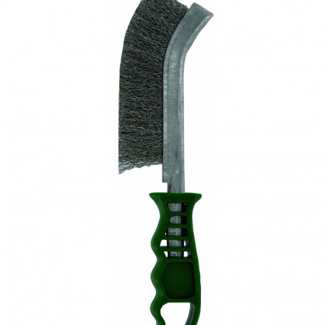 Plastic handle wire steel brush, INOX