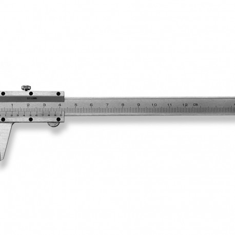 Pocket slide caliper 125x40mm 1/10mm, chrome plated