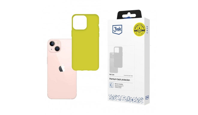 Case for iPhone 14 from the 3mk Matt Case series - lime green