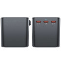 Acefast Z1 GaN 75W PD travel charger adapter 3x USB-C 2x USB-A - black