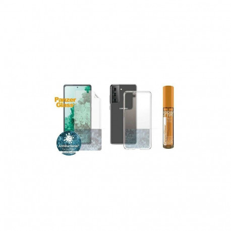 PanzerGlass Protection Set for Samsung Galaxy S21 TPU Film + ClearCase + Cleaning Liquid 30ml