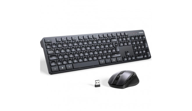 Ugreen MK006 wireless mouse and keyboard set 2.4Ghz - black