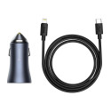 Baseus Golden Contactor Pro fast car charger USB Type C / USB 40 W Power Delivery 3.0 Quick Charge 4