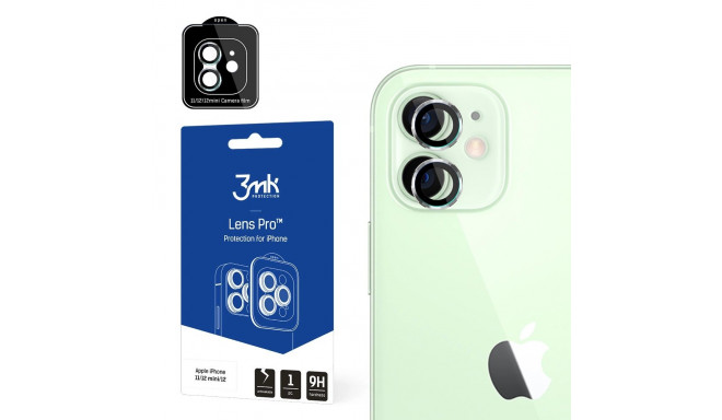 3MK Lens Protection Pro iPhone 11/12/12 Mini Camera lens protection with mounting frame 1 pc.