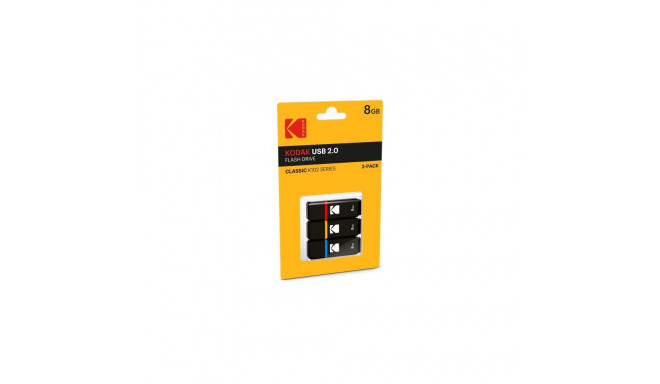 Kodak USB2.0 K100 8GB P3 EKMMD8GK102P3 (3 pcs)