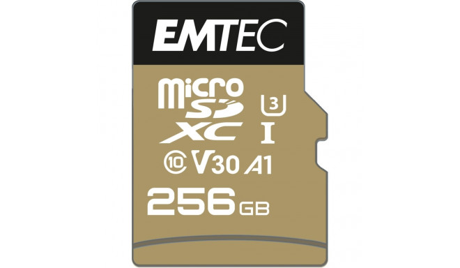 Emtec mSD 256GB UHS-I U3 V30 SpeedIN Pro