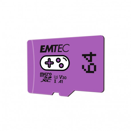 Emtec MicroSDXC 64GB UHS-I U3 V30 A1 Gaming Purple