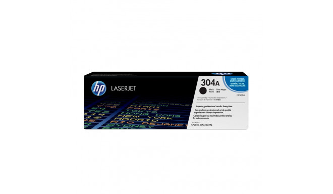 HP 304A Black Laser Toner Cartridge, 3500pages, for HP Color LaserJet CP2025, CM2320