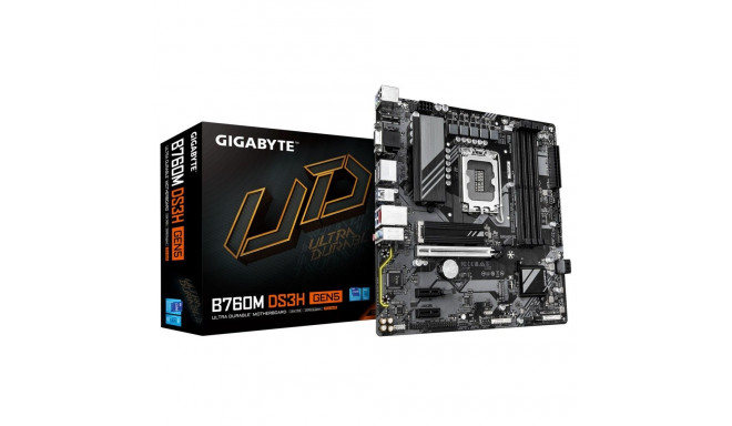 Motherboard B760M DS3H s1700 GEN5 4DDR5 HDMI/DP/DSUB mATX