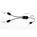 USB-A Cable HUB 2 x USB-A