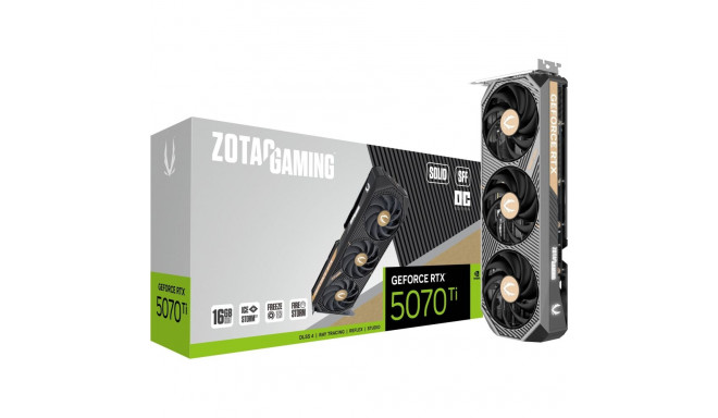 Zotac Gaming GeForce RTX 5070 Ti Solid SFF OC 16GB GDDR7 DLSS4 (ZT-B50710J3-10P) graafikakaart