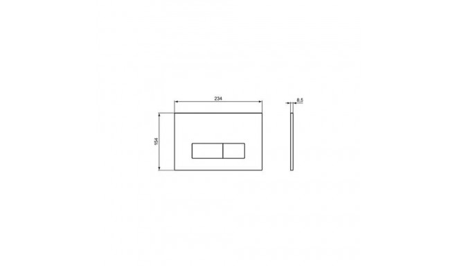 WC loputusnupp Ideal Standard OLEAS M2 R0121AC, valge