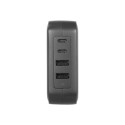 Targus GaN 100 W USB-C/USB-A mitme pordiga laadija, must