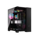 Corsair kahekambriline PC korpus | iCUE LINK 6500X RGB | must | keskmine torn | toiteplokk kaasas ei