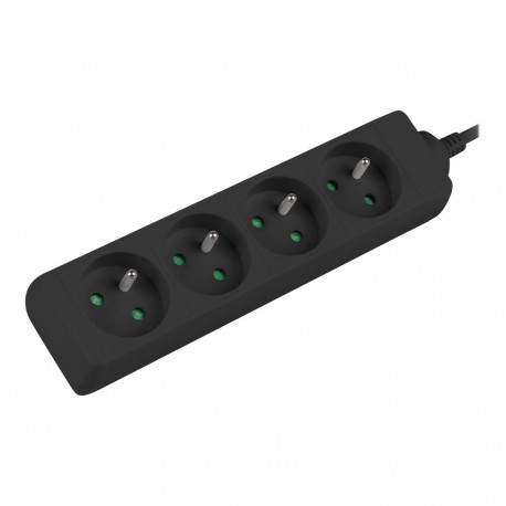 Lanberg pikendusjuhe PS0-04E-0100-IEC-BK 4 pesa 1m UPS-süsteemile, must
