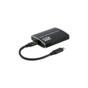 Gembird A-CM-HDMIF2-01 USB-C kahe HDMI adapter 4K 60Hz must