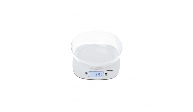 Adler köögikaal kausiga MS 3179w täpsus 1 g LCD-ekraan valge