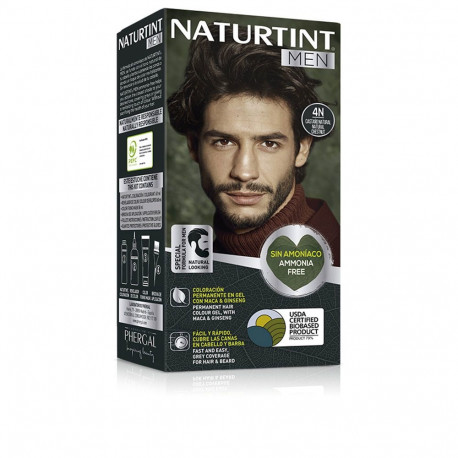 NATURTINT MEN tinte sin amoniaco #4Ncastaño natural 1 u