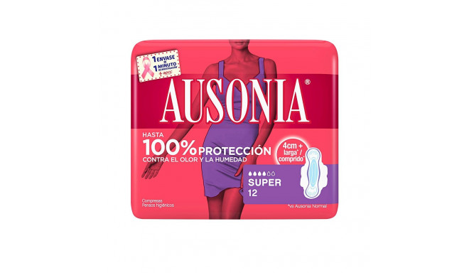 AUSONIA compresas super alas 12 u