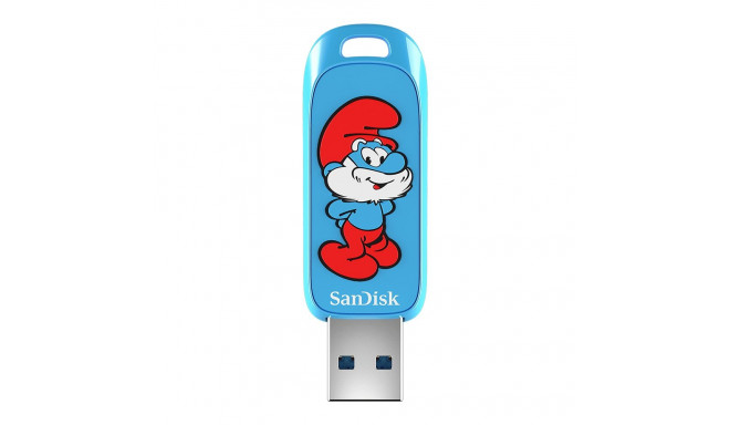 SANDISK USB 3.2,Ingot Type-A,130MB/s,Papa Smurf Edition,4x6 Blister,Global
