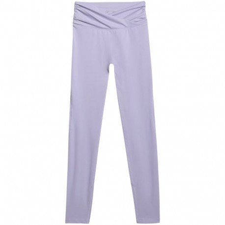 Legginsy damskie 4F FNK F369 jasny fiolet 4FWAW25TFTIF369 34S S