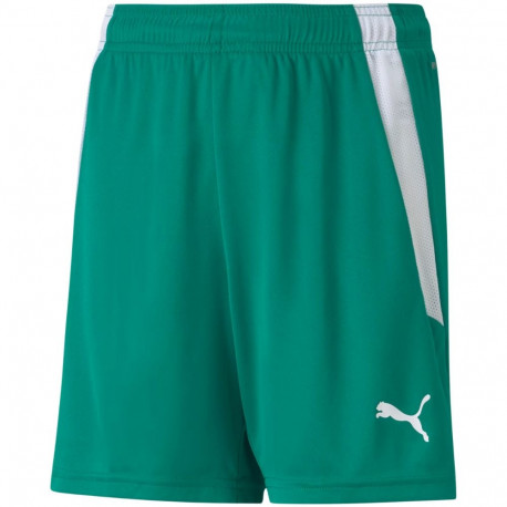 Spodenki dla dzieci Puma teamLIGA Shorts Jr zielone 704931 05 140cm
