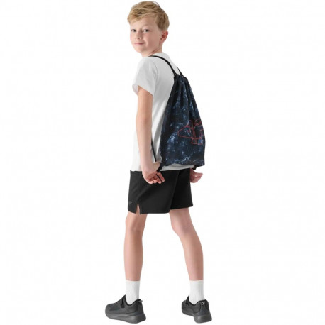 Komplet dla chłopca 4F koszulka, spodenki, worek M085 głęboka czerń 4FJWAW25TAPSM085 20S 146-152cm
