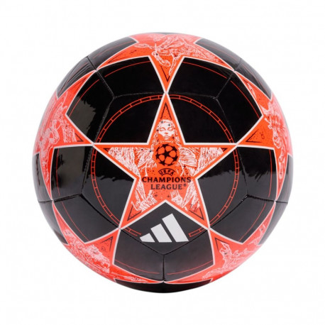 Piłka nożna adidas UCL Club 25/26 League Stage czarno-pomarańczowa JP1538 5