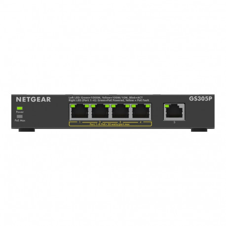 NETGEAR 5PT GE Unmanages Switch W/POE+ GS305P