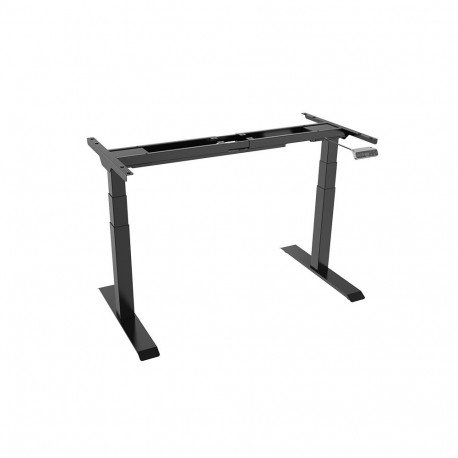 Electric desk frame LOCTEK 3-telescopic 2-motor black