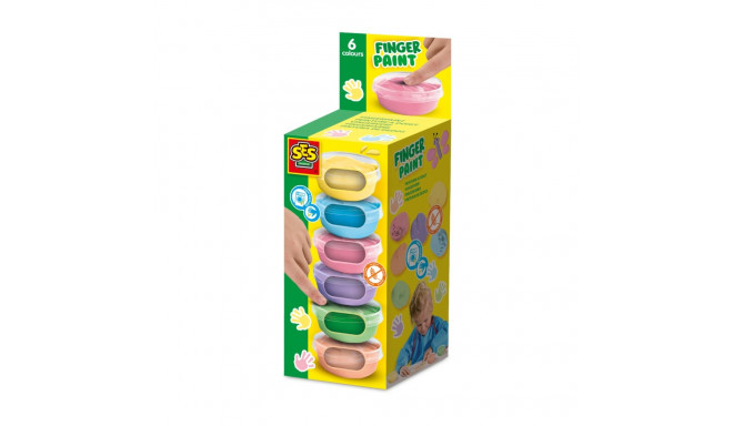 SES Näpuvärvide komplekt, pastelne, 6 värvi