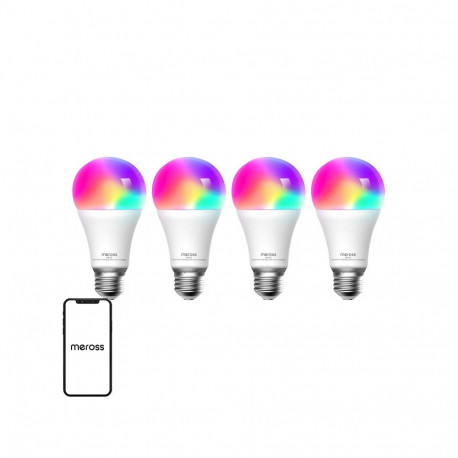 Meross MSL120 WiFi Smart LED Light Bulb (HomeKit) (four-pack)