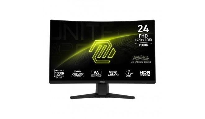 MSI LCD Monitor||MAG 242C|23.6"|Gaming/Curved/Frameless|Matte|Panel VA|1920x1080|16:9|180Hz|1 ms|Col