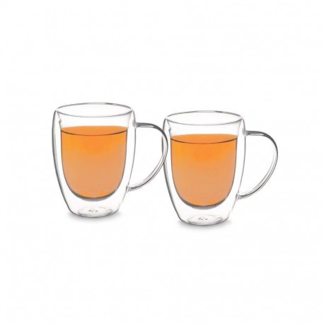CUP COFFE HIGH BOROSILI DOUBLE WALL 2PCS