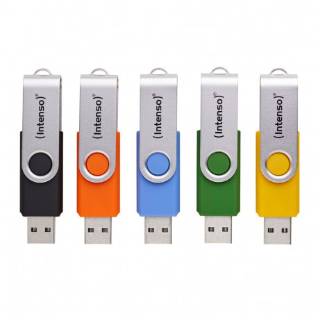 Intenso Office Line 5x 64GB USB-mälupulk 3.2 multipakk x5 värviline