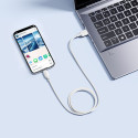 Baseus Silky Series Ladekabel USB auf iP 2.4A 2m Weiß