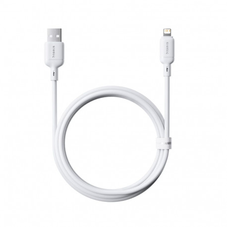 Baseus Silky Series Charging Cable USB to iP 2.4A 1m White