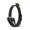 Baseus Rapid Series 3-in-1 USB-A 100W 1.5m, Schwarz