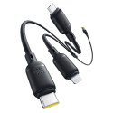 Baseus Rapid Series 3-in-1 USB-A 100W 1,5 m must